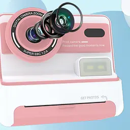 Дитяча фотокамера моментальним друку D101 Pink - мініатюра 2