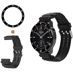 Безель Multicolor та силіконовий ремінець Sikai для смартгодинника Xiaomi Watch S3/S4