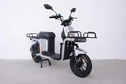 Електроскутер Вантажний з двома великими багажниками Crosser SUPER MAX 1200W | 60V30AH Li-Fe | USB зарядка Сірий  - мініатюра 7