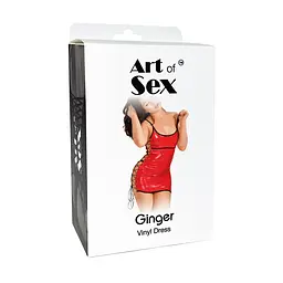 Сексуальна лакована сукня на шнурівці Art of Sex - Ginger, XS-M - мініатюра 3