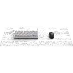Ігрова поверхня Dark Project Terra Nostra XL White (DPMP_NOSTRA_WHITE_XL) [151425] - мініатюра 5