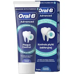 Зубна паста Oral-B Advanced Проти зубного нальоту з очищувальними кристалами 75 мл (8006530091084)