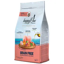 Сухий корм для дорослих кішок happyOne Mediterraneum Adult Cat Fresh Meat зі свіжим м'ясом беззерновий 2 кг