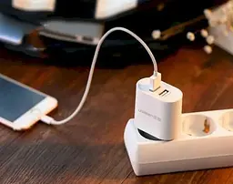 Зарядний пристрій Ugreen CD104 2xUSB 3.4 A Charger білий - мініатюра 4