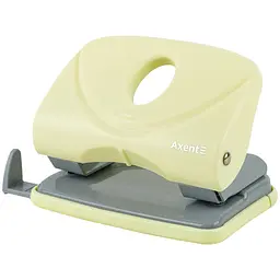 Діркопробивач Axent Welle-2 Pastelini з пластиковим верхом 20 аркушів жовтий (3820-08-A)