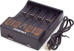 Зарядний пристрій LiitoKala Lii-402 для 4х акумуляторів Li-Ion/LiFePO4/Ni-Mh Black - мініатюра 6