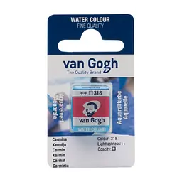 Фарба акварельна Van Gogh (318) Кармін кювета Royal Talens (8712079419158)