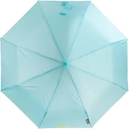 Жіноча складана парасолька напівавтомат Happy Rain 95 см блакитна