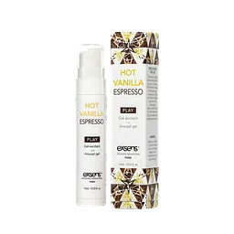 Стимулюючий гель EXSENS Kissable Hot Vanilla Espresso 15мл можна для поцілунків, охолоджуючий