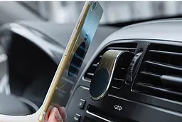 Автодержувач Car Holder L-103 золотосте кріплення магнітний тримач для телефону - мініатюра 6
