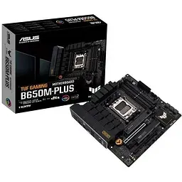 Материнська плата Asus AM5 TUF Gaming B650M-PLUS, B650, 4xDDR5, Int.Video (CPU), 4xSATA3, 2xM.2, 2xPCI-E 4.0 16x, 1xPCI-E 4.0 1x, Realtek 7.1, Realtek 2.5Gb, 6xUSB3.2/6xUSB2.0, HDMI/DP, MicroATX - мініатюра 2