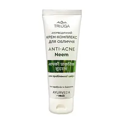 Крем для обличчя Triuga Ayurveda Mix Anti-Acne Neem Аюрведичний для проблемної шкіри 75 мл (4820164641590)