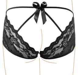 Трусики Cottelli Collection Panties XL чорний - мініатюра 4