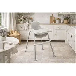 Стілець 2 в 1 для годування дитини VELANO Basic, white - мініатюра 3