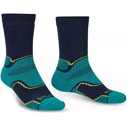 Шкарпетки Bridgedale Hike MW Merino Performance Boot Pattern Petrol/Navy S (1053-710279.282.S)