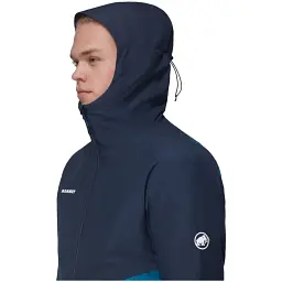 Куртка Mammut Hooded Jacket M M Deep Ice-Marine - мініатюра 7