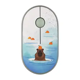 2E Миша MF300 CAPYBARA:TANGERINE Silent WL BT, зелений