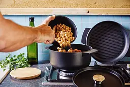 Сковорода-гриль KitchenAid Matte Oven-to-table 26 см чорна CC004600-001 - мініатюра 3