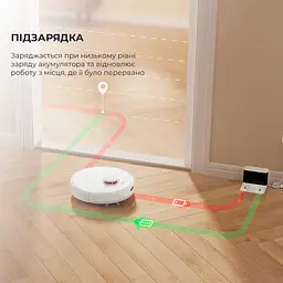 Робот-пилосос з вологим прибиранням Dreame D9 MAX White - мініатюра 5