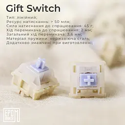 Клавіатура Epomaker AK820 Pro Gift Switch Black механічна бездротова (AK820-PRO-B-G) - мініатюра 7