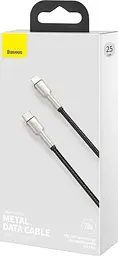 Кабель Baseus Cafule Metal Type-C to Lightning PD 20W (0.25m) black (CATLJK-01) - мініатюра 5
