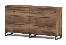 Комод Мартін 1500 Дуб Бароко ристретто/Чорний 1500х400х800