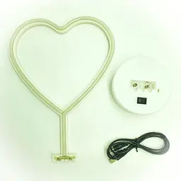 Неоновий світильник нічник лампа настільна декоративна Neon Decoration Lamp Серце червоне - мініатюра 6