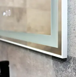 Дзеркало Dusel DE-M0061S1 Silver 75x120 см сенсорне включення + підігрів, Сірий - мініатюра 6