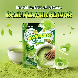 Желейні цукерки Cokoc Juicy Burst Gummies Matcha Flavor 60г - мініатюра 4