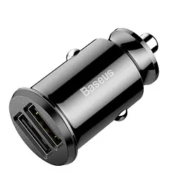 АЗП Baseus Grain 3.1A (2USB-A) (CCALL-ML) Чорний