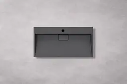 Умивальник VBI Este підвісний з отвором під змішувач 90x46 см black VBI-019919
