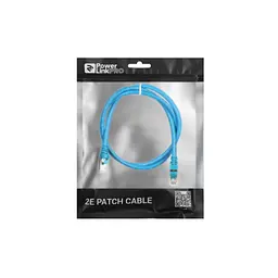 Патч-корд 1м S/FTP Cat 6 CU PVC 26AWG 7/0.16 blue 2E (2E-PC6SFTPCOP-100BL) - мініатюра 3