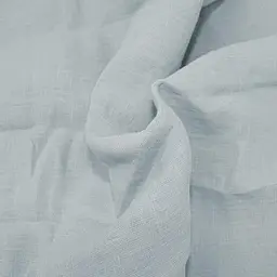 Комплект постільної білизни MirSon Natural Linen Caspian льон полуторний сіро-блакитний (2200008248222) - мініатюра 3