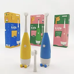 Дитяча електрична зубна щітка Пінгвінчик Focus Kids. Синя - мініатюра 11