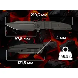 Ніж складаний туристичний Weknife Breach (9.8 см) Bohler M390 / Titanium вугільно-сірий - мініатюра 13