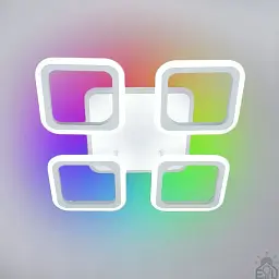 Смарт люстра керована світлодіодна ROOM RGB 5S 70 Вт SMART 385×385×75 мм Біла ESLLSE