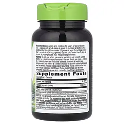 Кора каскари сагради Nature's Way Cascara Sagrada 270 mg, 100 капсул для полегшення епізодичних запорів - мініатюра 2