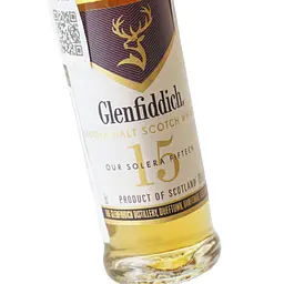 Віскі Glenfiddich Single Malt Scotch, 15 років, 40%, 0,05 л - мініатюра 4