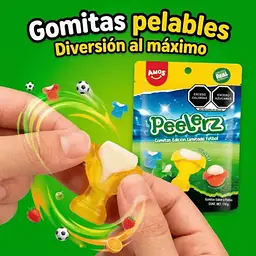 Жувальні цукерки Amos Peelerz Peelable Gummies FIFA Limited Edition 85г - мініатюра 5