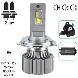 Лампи PULSO N1-H4-H/L/LED-chips OEM PHILIPS Flip chip/9-16V/2*70W/8500Lm/6500K