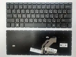Клавіатура для ноутбуків HP ProBook 430 G6 чорна без рамки RU/US High