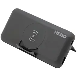 Павербанк Nebo 10K Powerbank w/ Kickstand & wWreless Charging, 10 000 mAh Темно-сірий - мініатюра 4
