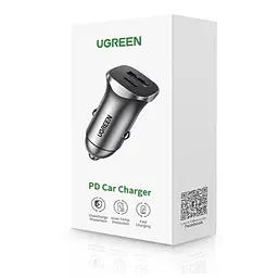 Автомобільний зарядний пристрій UGREEN CD130 Dual USB Car Charger (Space сірий) (UGR-30780) - мініатюра 3