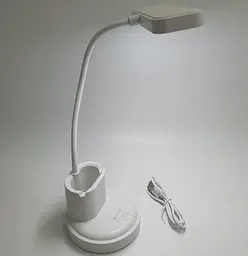LED-лампа настільна акумуляторна гнучка сенсорна світлодіодна з підставкою для телефону тепле, нейтральне та холодне світло WinBoss 1309 - мініатюра 2