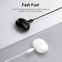 Навушники TWS Vention Elf Earbuds E01 White - мініатюра 4