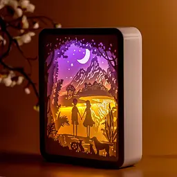 3D настільна картина-нічник Друзі 3DTOYSLAMP 21х16 см osv0001884 - мініатюра 2