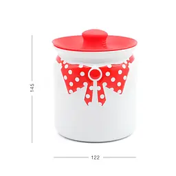 Ємність МВМ My Home 695 г біла з червоним (KP-42 WHITE/RED) - мініатюра 2