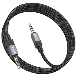 Аудіо кабель Aux Hoco UPA32 Clever (1m) Black - мініатюра 3