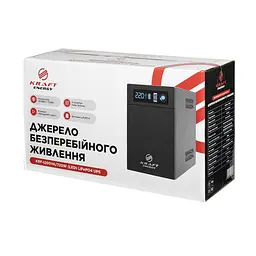 Джерело безперебійного живлення Kraft KRF-1200VA/720W(LED)LiFePO4 UPS (42-00166) - мініатюра 6