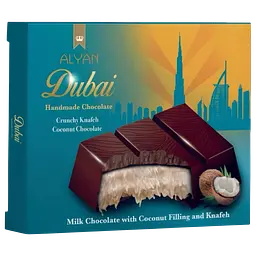 Дубайський шоколад Alyan Dubai Coconut з кокосовою пастою 100 г